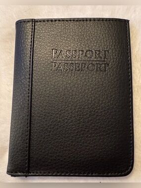 Passport Holder Travel Wallet - Black